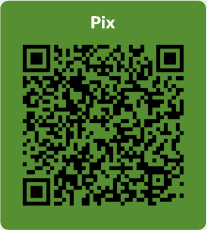 QR Code para doações via Pix.
