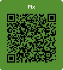 QR Code para doações via Pix.